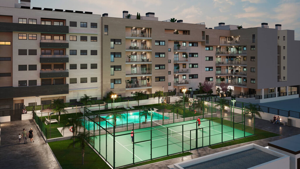 06_vista_padel_fachada_noche_alma_de_bormujos_level