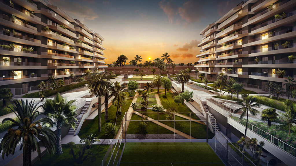 edificio_noche_zonas_comunes_luxury-tres-cantos
